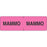 Label Wraparound Paper Permanent Mammo Mammo 2 7/8" X 7/8" Fl. Pink 1000 Per Roll