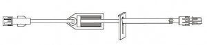 BD Specialty Extension Sets with Filter - 15" Standard-Bore IV Extension Set with 4.8 mL Priming Volume, 1.2-micron Filter, Slide Clamp and Spin Male Luer Lock - ME1225