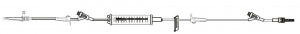 BD Gravity Sets- Burettes - 84" IV Gravity Set with 150 mL Burette, 2 Needle-Free Y-Sites, 2 Roller Clamps, Slide Clamp and Male Luer Lock - MX4416