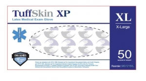 Medgluv Inc Tuffskin XP Exam Gloves - Tuffskin Xp Latex Powder-Free Extended-Cuff Exam Gloves, 12", 10 Mil, Size XL - MG1215XL