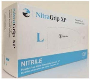 Medgluv NitraGrip XP Nitrile Exam Glove - Nitragrip Nitrile Chemo Exam Gloves, 12", Size S - MG50051