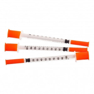 Mhc Medical Products Easy Touch Insulin Syringes - Easy Touch Insulin Syringe with Needle, 0.5 mL Capacity, 28G x 1/2" - MHZ830365