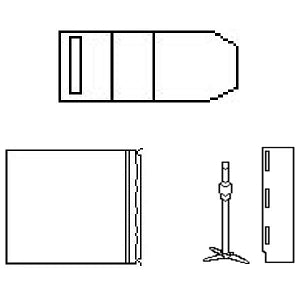 Advance Medical Design Drill Drapes - Console Drape with Adhesive, Sterile, 27" x 20" - 05-CD2720