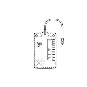 Advance Medical Design Angio Waste Bags - Fluid System with Drop Chamber, Dual Check Valve, 72" - 72-CFS02