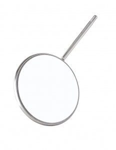 Integra Front Surface Mirror - Mouth Mirror, Simple Stem, Front Surface, 1-1/2" Stainless - 011-24509