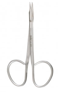 Miltex Eye Suture Scissors - Eye Suture Scissors, Slightly Curved, 4" - 18-1653