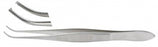 Integra Iris Tissue Forceps - Iris Tissue Forceps, Half Curved, 1 x 2 Teeth, 4" - 18-789