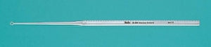 Integra Buck Ear Curettes - Buck Ear Curette, 6.5", Blunt, Straight, Size 1 - 19-284