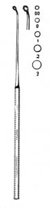 Miltex Buck Angled Ear Blunt Curette - Buck Angled Ear Curette, Blunt, 6.5", Size 1 - 19-294