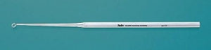 Miltex Instrument Buck Ear Curette - Angled Blunt Buck Ear Curette, Size 3, 6.5" - 19-298