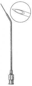 Miltex Instru Luer-lock Tonsil Needle - Tonsil Needle with Luer Lock, 23 G x 4.25", Curved, 13 mm - 20-427