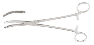 Miltex HEANEY Hysterectomy Forceps - Heaney Hysterectomy Forceps, Heavy Pattern, Double Tooth, Curved, 8-1/4" - 30-1710