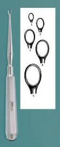 Integra Lifesciences Dermal Curettes - Dermal Curette, Oval, 5 mm, Size 2 - 33-14