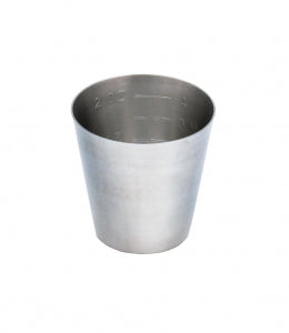 Miltex Graduated Stainless Medicine Cups - Graduated Stainless Steel Nonsterile Medicine Cups, 2-oz. - 3-914