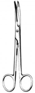 Miltex FINOCHIETTO Rib Spreader - Serratex-Mayo Dissecting Scissors, 6.75", Curved, One Fine Serrated Blade - 5-134