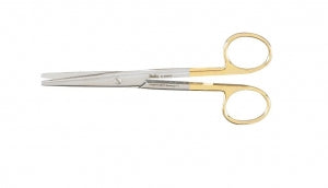 Integra Miltex Rounded-Blade Carb-N-Sert Mayo Scissors - Carb-N-Sert Mayo Scissors, Straight, 5-1/2" - 5-136TC