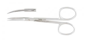 Integra Iris Scissors - Iris Scissor, Curved, 4" - 5-302