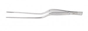 Miltex Cushing Dressing Forceps Bayonetd Scraper End - CUSHING FCPS 71/4 BAYO. S - 6-190