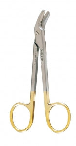 Miltex Wire Cutting Scissors - Wire Scissor Cutter, Serrated, 45° Angle, 4-3/4" - 9-124TC