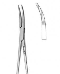 Miltex Instruments MeisterHand Schnidt Tonsil Hemostat Forceps - MeisterHand Schnidt Tonsil Hemostatic Forceps, Slight Curve, 7-1/2" Long - MH22-662