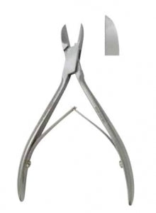 Integra Lifesciences Nail Nippers - Straight Stainless Steel Nail Nippers, 5" - MH40-226-SS