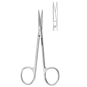 Miltex Inst MeisterHand Iris Scissors - MeisterHand Iris Curved Scissors, Stainless Steel, 4" - MH5-302