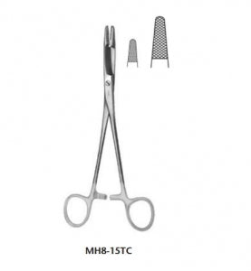 Integra OLSEN-HEGAR Needle Holder & Scissors - Needle Holder with Suture Scissors, 5-1/2" - MH8-15TC