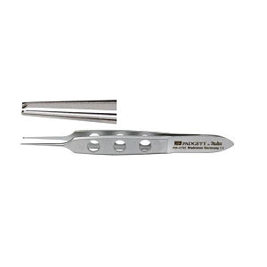 Miltex Instruments Bishop-Harmon Iris Forceps - Bishop-Harmin Iris Forceps with 1 x 2 Teeth, 0.4 mm Tips, 3-1/4" - PM-4792