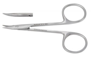 miltex instruments vantage operating scissors - Vantage Operating Scissors, Eye Suture, Curved, 3-7/8" - V918-1652