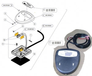 Midmark Foot Pedal / Footswitch Kit for Ritter 222 Exam Table - Footswitch Kit for Midmark Ritter 222 Exam Table - 002-0886-00