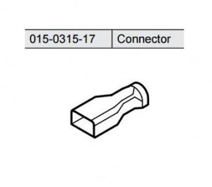 Midmark Corp 354 / 355 Mobile Lights - Term Connector, Female, 0.032" x 0.187", 22-18 American Wire Gauge - 015-0315-17