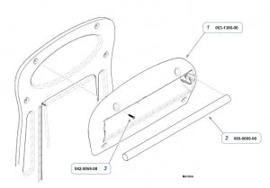 Midmark Paper Roll Holder / Components - Bolt for Paper Roll Holder - 042-0059-08