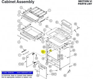 Midmark 416 Exam Table Parts / Accessories - 7/8 Hole Plug for 416 Exam Table - 053-0050-04