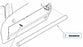 Midmark Exam Table Dowel Paper Holders - Dowel Rod Exam Table Paper Holder, 21.875" - 055-0005-00