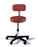 Midmark Ritter 271 Adjustable Stools - Manually Adjustable Exam Stool with Back, Composite Base, Clay - 271-001-234