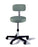 Midmark Ritter 271 Adjustable Stools - Manually Adjustable Exam Stool with Back, Composite Base, Silver Sage - 271-001-236