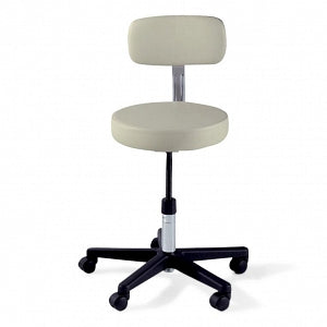 Midmark Ritter 271 Adjustable Stools - Manually Adjustable Exam Stool with Back, Composite Base, Mist - 271-001-813