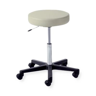 Air Lift Stool with Foot Release and Back, Moss