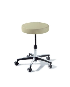 Midmark Ritter 274 Adjustable Physician Stools - Manually Adjustable Stool, Aluminum Base, Pebble Gray - 274-001-216