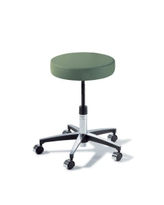 Midmark Ritter 274 Adjustable Physician Stools - Manually Adjustable Stool, Aluminum Base, Moss - 274-001-230