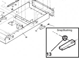 Midmark Corporation 100/104 Exam Tables / Parts - 100/104 Exam Table Part, Snap Bushing - 053-0068-01