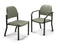 Midmark 680 Upholstered Side Chair - Side Chair with Arms, Silver Sage - 680-002-236