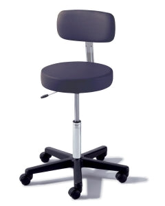 Midmark Ritter 273 Air Lift Stool with Backrest - Ritter 273 Airlift Stool, Composite Base, Glides, Perfect Plums - 273-003-229