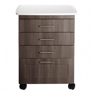 Midmark Corp M4 Mobile Treatment Cabinets - Mobile Cart, 4" Casters, Acorn Wood Grain - M41D.459.SEB