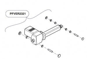 Midmark Actuator Kits - Lower Actuator Kit - PFVER2321