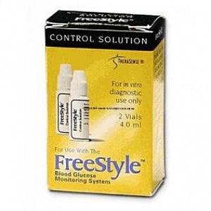 Abbott Freestyle Lite Blood Glucose Monitoring System - FreeStyle Glucose High / Low Control Solution - 70432