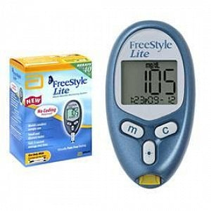 Abbott Freestyle Lite Blood Glucose Monitoring System - FreeStyle Lite Glucose Meter Kit - 70805