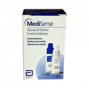 Abbott MediSense Control Solutions - MediSense Glucose and Ketone High / Low Control Solutions, 2 Vials / Box - 80139