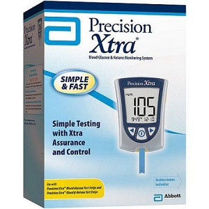 Abbott Precision Xtra Blood Glucose Monitoring System - Precision Xtra Ketone Glucose Meter - 9837