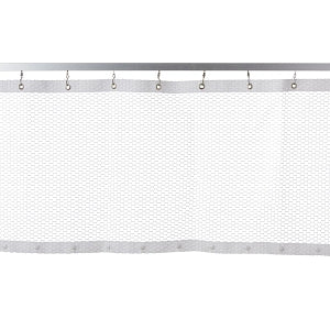 Medline Mesh Panel for Disposable Snap Panel Cubicle Curtains - Snap Panel Mesh, White, 66" x 28" - MIT6M066X28V